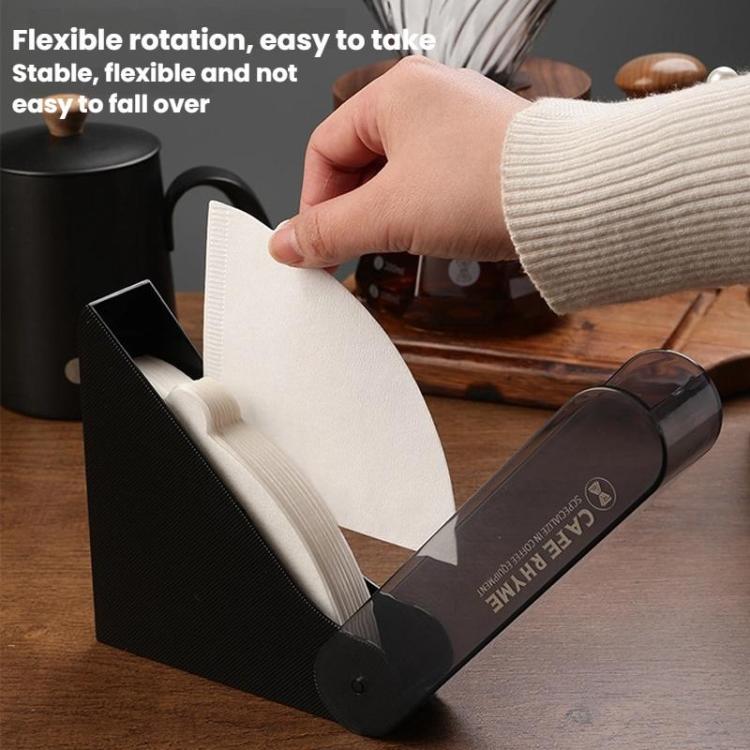 CAFE RHYME Dustproof Filter Paper Holder Lidded Coffee Filter Box