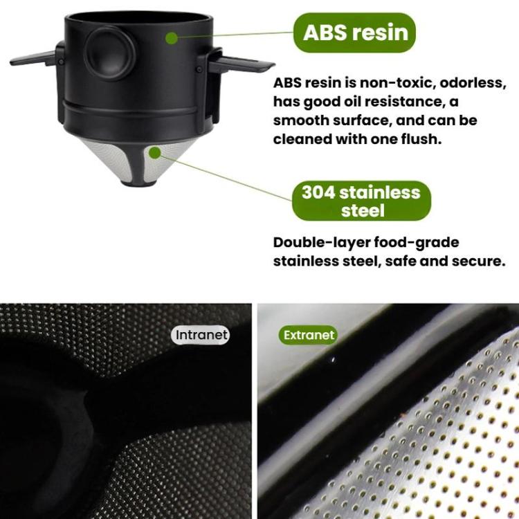 Portable Paperless Coffee Filter Cup Coffee Drip Filter Cone