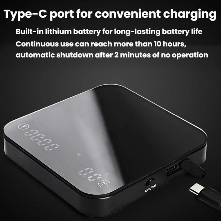 CAFE RHYME 311 Smart Electronic Scale For Pour-Over Coffee Mini Multifunctional Timing Kitchen Scale