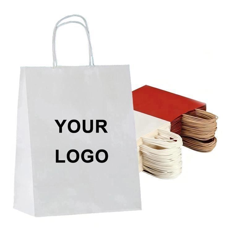 Kraft Paper Takeout Bags, Size: 13x7x14.5cm, 50bags In One Package