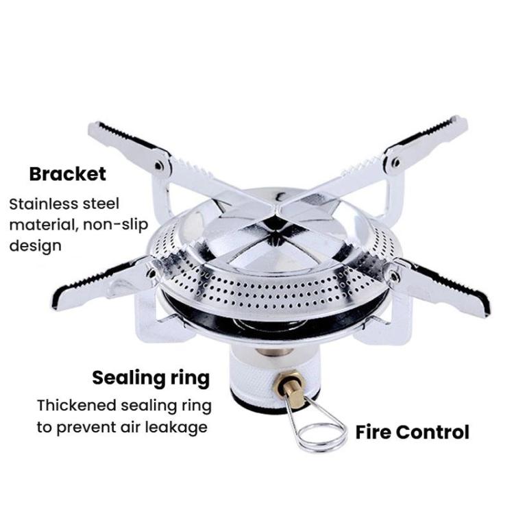 AOTU AT6313 Outdoor Camping Round Burner Integrated Gas Stove With High Power Burner