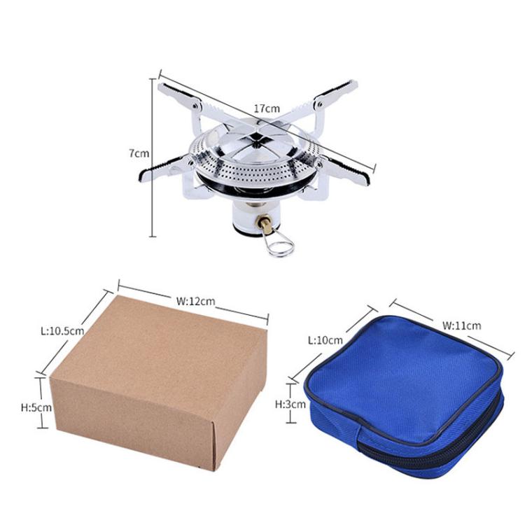 AOTU AT6313 Outdoor Camping Round Burner Integrated Gas Stove With High Power Burner