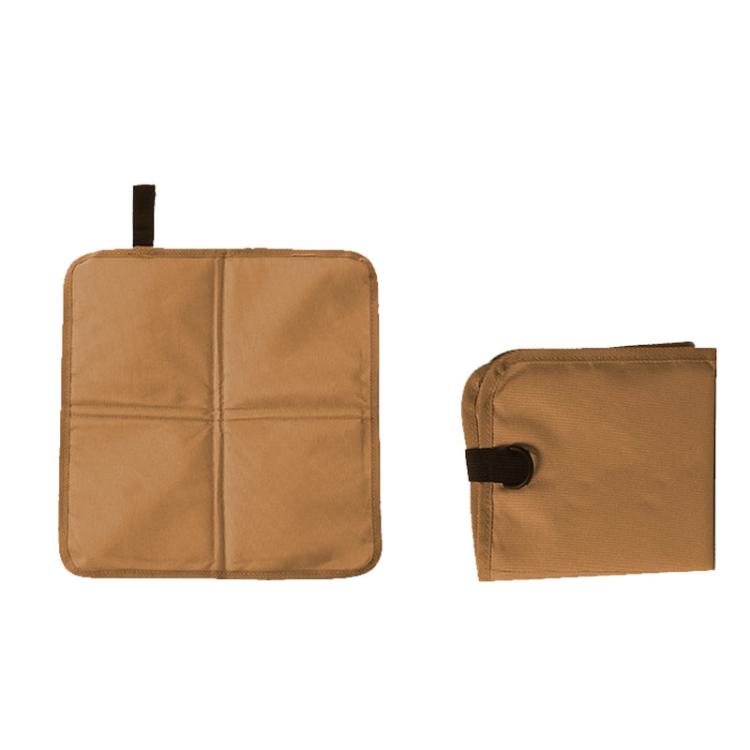 AOTU AT6216-1 37x35cm Outdoor Portable Moisture-proof Folding Cushion Oxford Cloth Camping Beach Thickened Heat Insulation Cushion