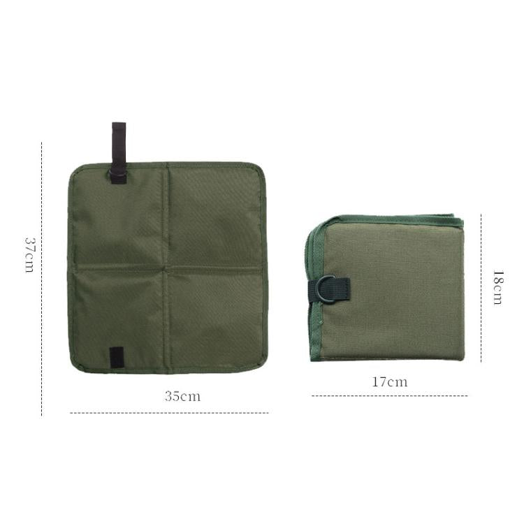 AOTU AT6216-1 37x35cm Outdoor Portable Moisture-proof Folding Cushion Oxford Cloth Camping Beach Thickened Heat Insulation Cushion