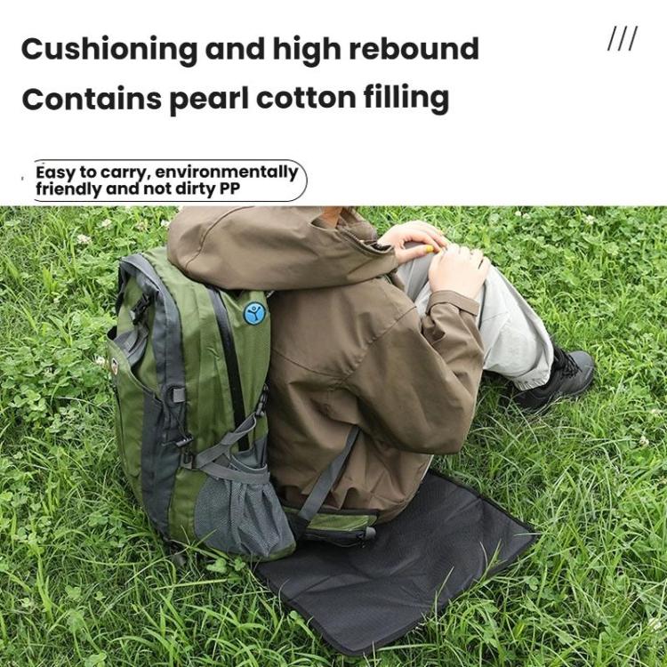 AOTU AT6216-1 37x35cm Outdoor Portable Moisture-proof Folding Cushion Oxford Cloth Camping Beach Thickened Heat Insulation Cushion