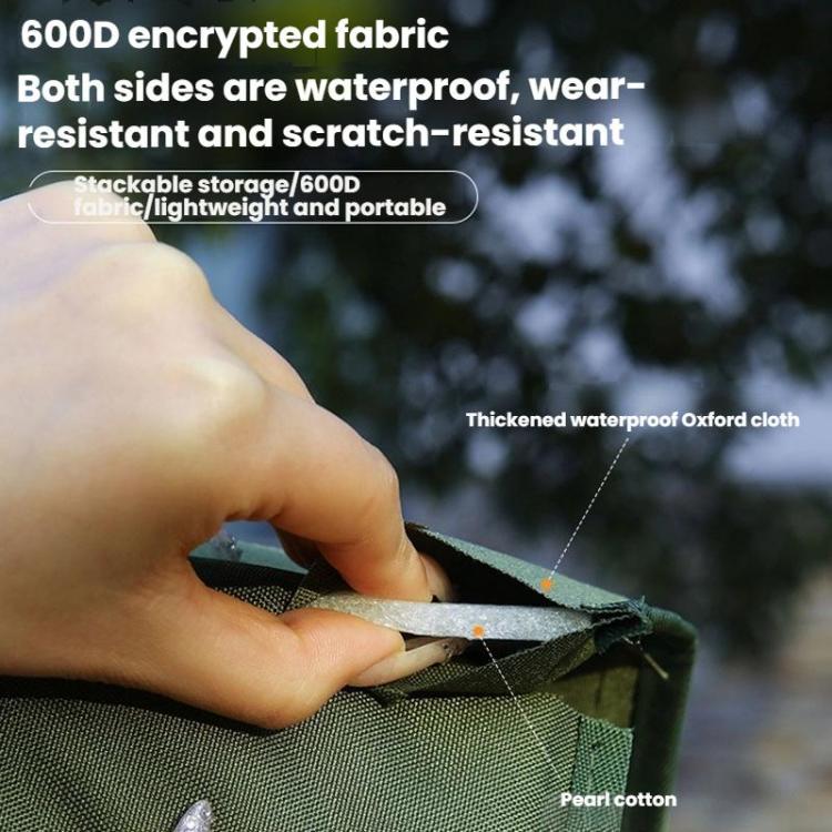 AOTU AT6216-1 37x35cm Outdoor Portable Moisture-proof Folding Cushion Oxford Cloth Camping Beach Thickened Heat Insulation Cushion