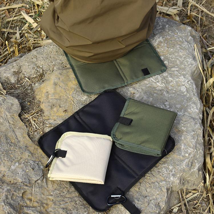 AOTU AT6216-1 37x35cm Outdoor Portable Moisture-proof Folding Cushion Oxford Cloth Camping Beach Thickened Heat Insulation Cushion