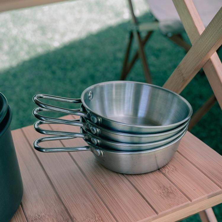 AOTU AT6446 Outdoor 304 Stainless Steel Bowl Camping Tableware