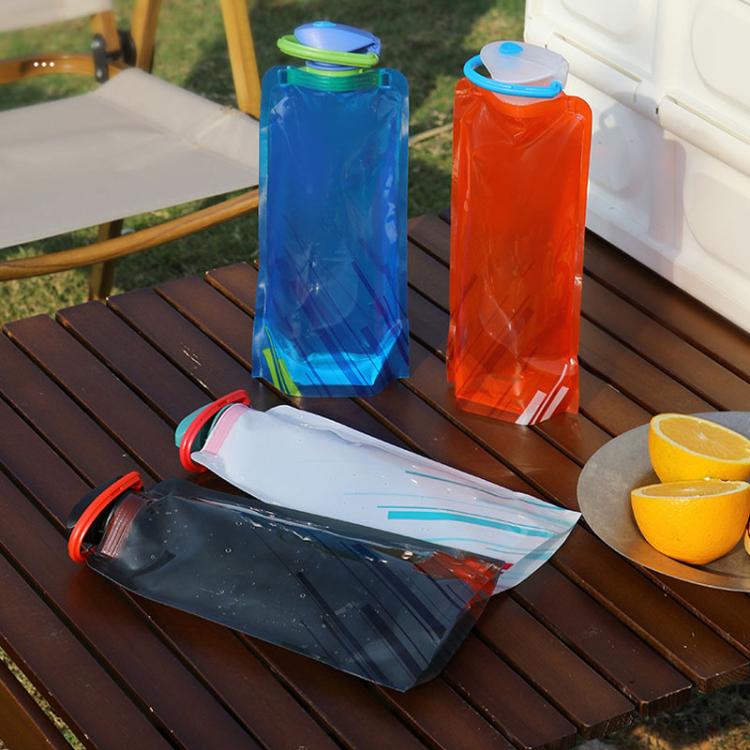 AOTU AT6601 Food Grade Soft 700ml Drinking Bag Outdoor Sports Portable Foldable Water Bag