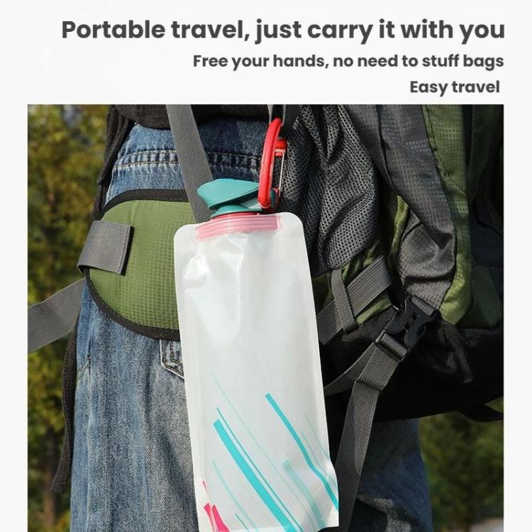 AOTU AT6601 Food Grade Soft 700ml Drinking Bag Outdoor Sports Portable Foldable Water Bag