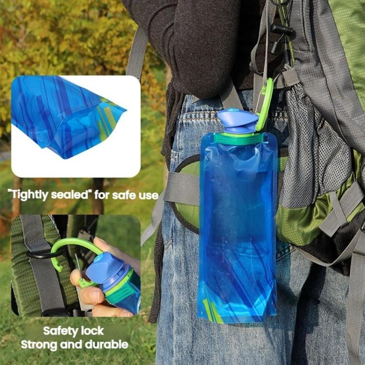 AOTU AT6601 Food Grade Soft 700ml Drinking Bag Outdoor Sports Portable Foldable Water Bag