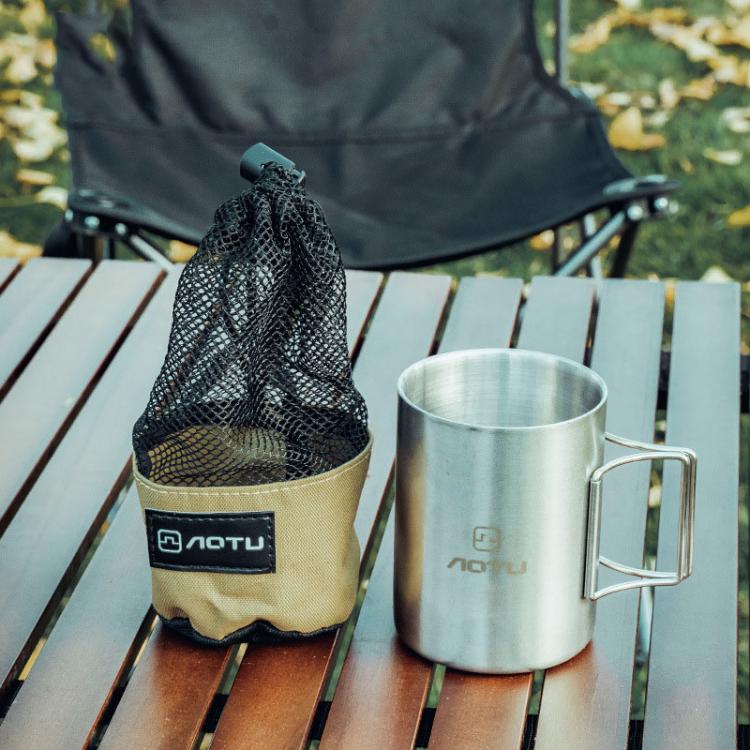 AOTU AT6662-2 Camping Portable Waterproof Cup Storage Bag Outdoor Travel Sundry Bag