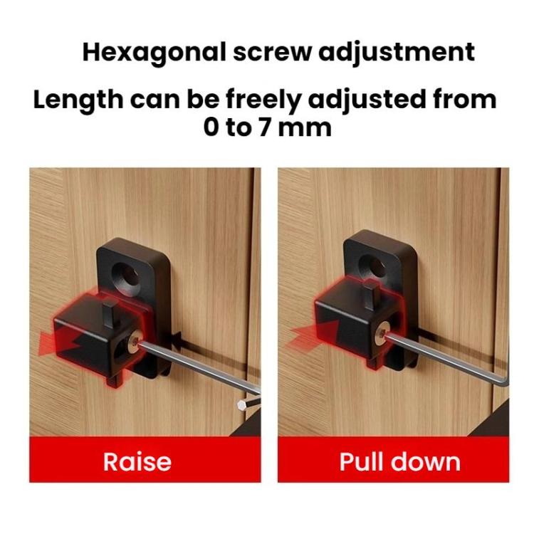 Screw-Mounted Door Latch With Built-In Latch Combination Lock