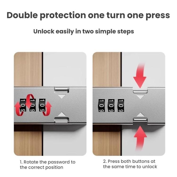 Screw-Mounted Door Latch With Built-In Latch Combination Lock