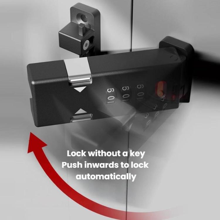 Screw-Mounted Door Latch With Built-In Latch Combination Lock
