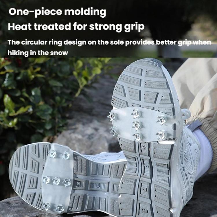 AOTU AT8614 1pair Outdoor 7 Teeth Claw Anti-Slip Shoe Cover Mountaineering Ice Anti-Slip Spikes