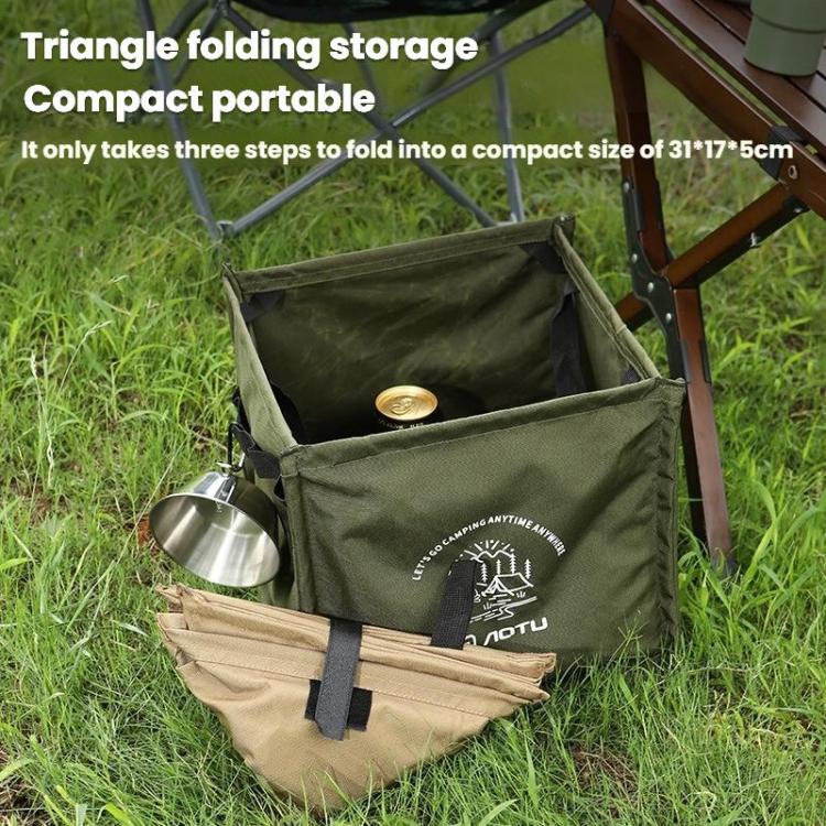 AOTU AT6361 Outdoor Folding Trash Can 27L Large Capacity Sundry Organizer Camping Handheld Storage Box