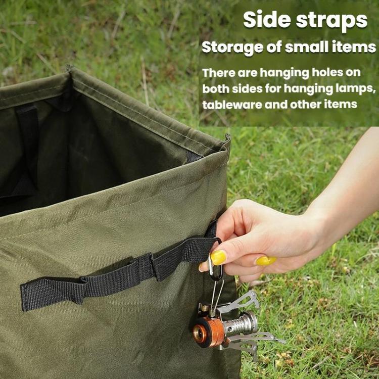 AOTU AT6361 Outdoor Folding Trash Can 27L Large Capacity Sundry Organizer Camping Handheld Storage Box