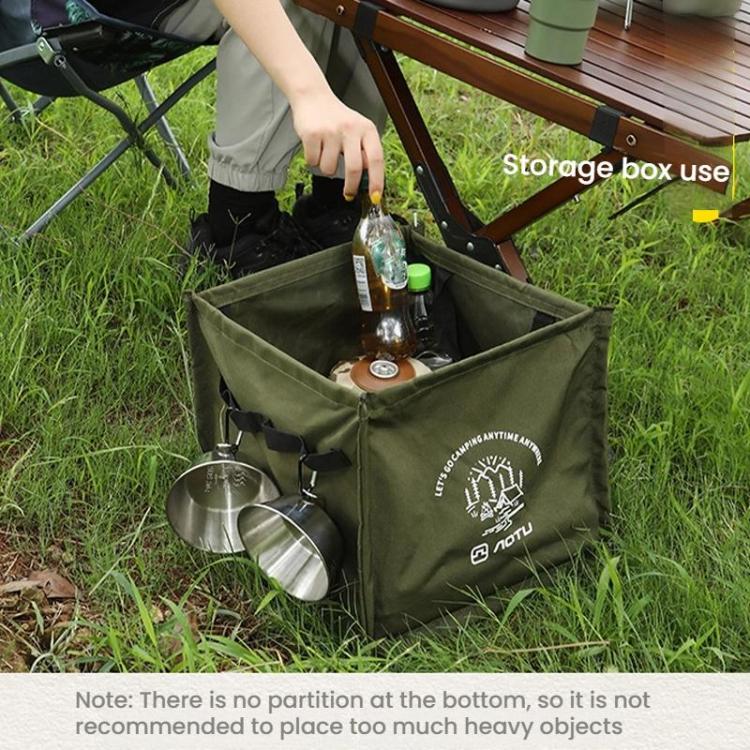 AOTU AT6361 Outdoor Folding Trash Can 27L Large Capacity Sundry Organizer Camping Handheld Storage Box