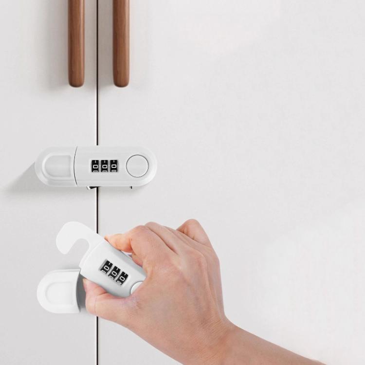 Drawer Cabinet Anti-Theft Combination Locks Punch-Free Child Safety Locks