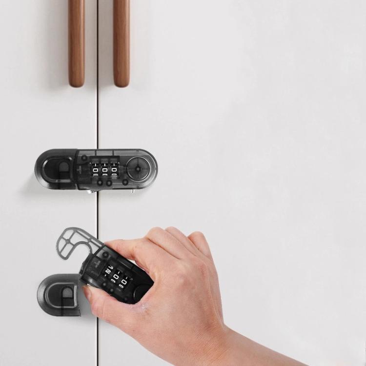 Drawer Cabinet Anti-Theft Combination Locks Punch-Free Child Safety Locks