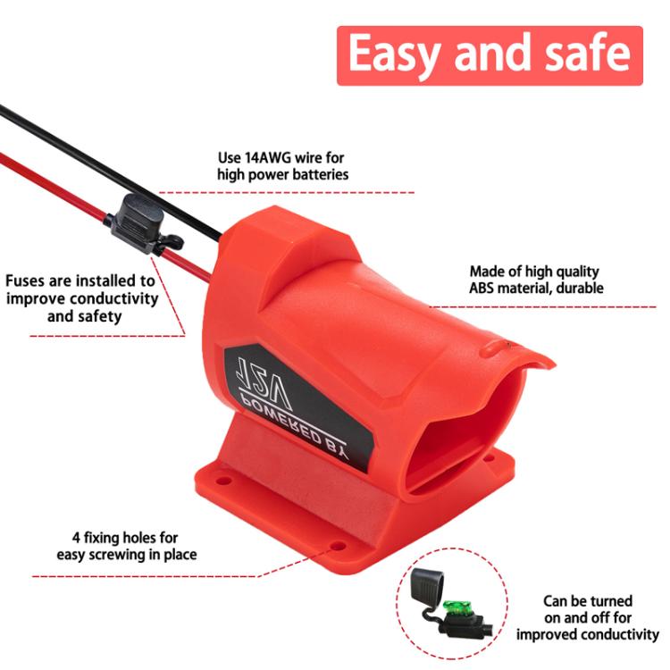 For Milwaukee Power Tool Lithium Battery Charger DIY Converter