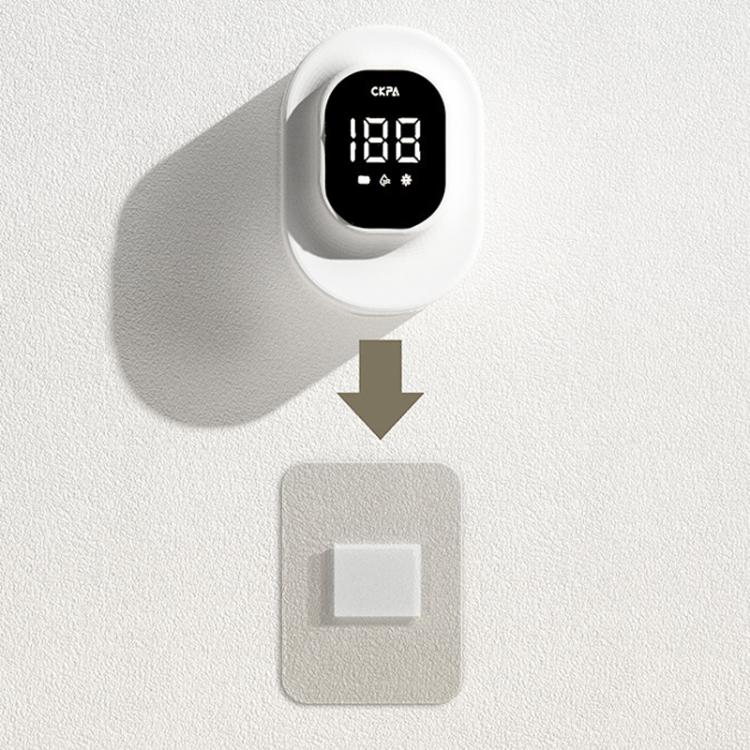 CKPA Rechargeable UV Toothbrush Sterilizer and Holder with Smart Display, No-Drill Adhesive Mount for Electric Toothbrushes