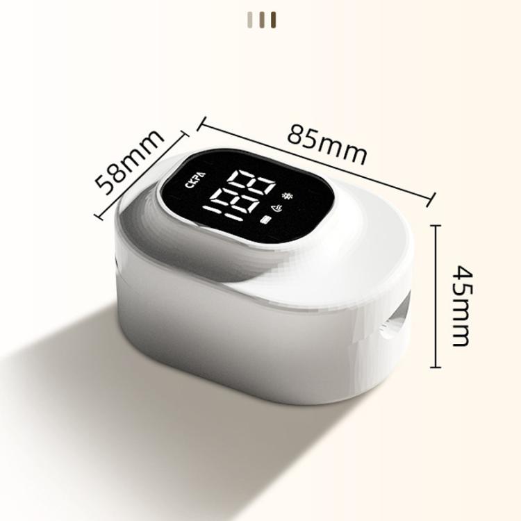 CKPA Rechargeable UV Toothbrush Sterilizer and Holder with Smart Display, No-Drill Adhesive Mount for Electric Toothbrushes