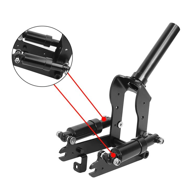 For Ninebot Max G30 Electric Scooter Conversion Front Shock Absorber Aluminum Clad Front Suspension Fork With Fenders