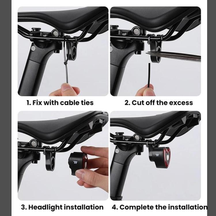 WEST BIKING Smart Heart Taillight With Cycling Brake Sensor Warning Light