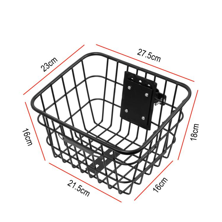 Electric Scooter Universal Front Basket Portable Practical Iron Tube Basket