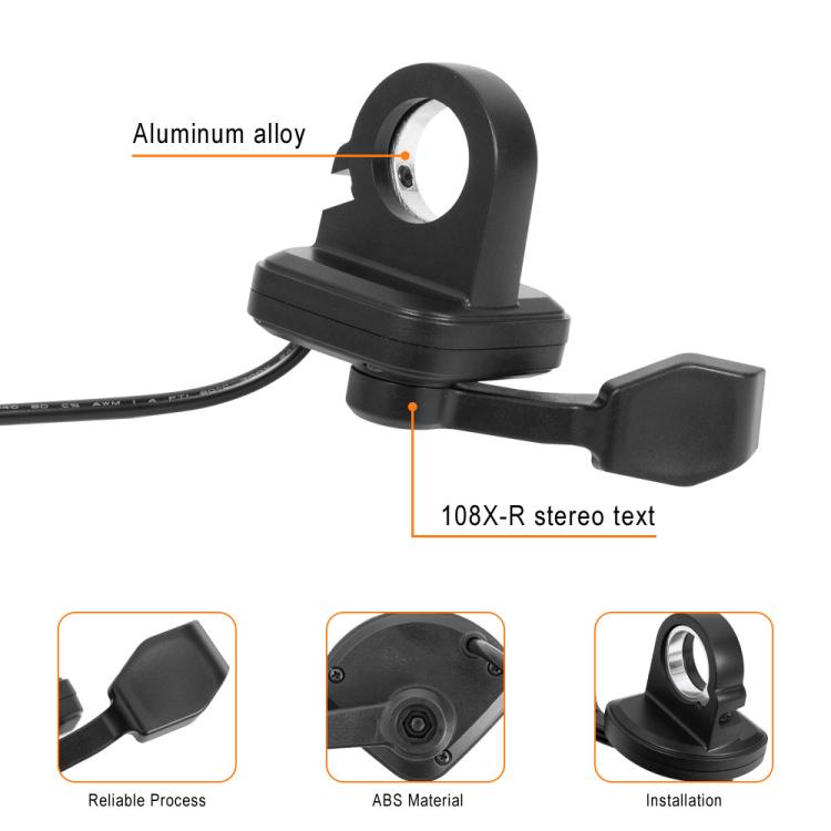 Electric Bicycle 108X R Throttle Starting Adjustable Speed Turning Grip Accelerated Thumb Throttle Brake