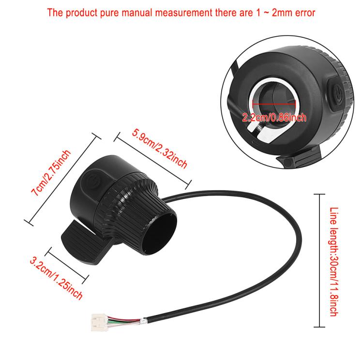 For KuKirin G2 / G3 / G4 Electric Scooter Switch Acceleration Finger Dial