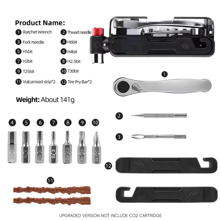 WEST BIKING Multi-Function Hexagonal Bicycle Repair Wrench Tool Set