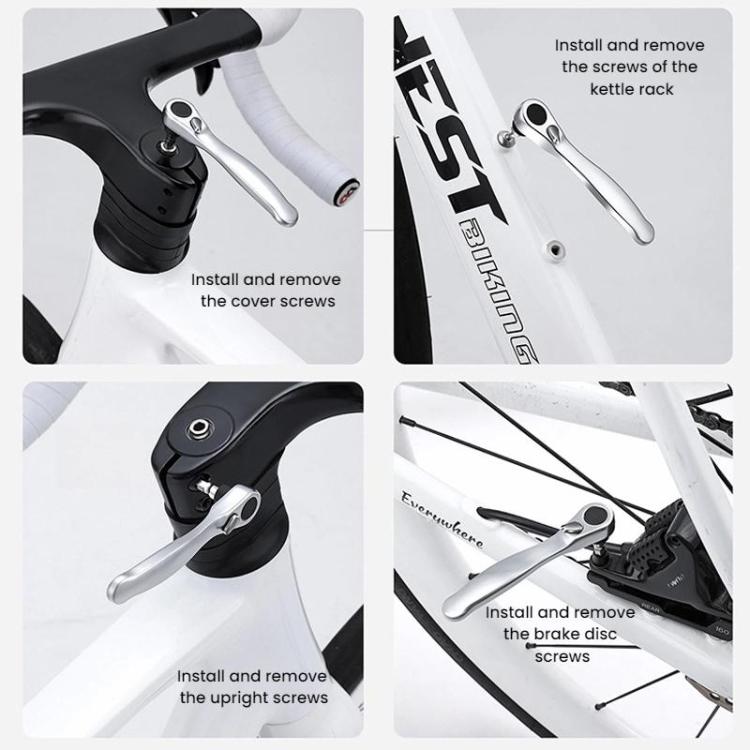 WEST BIKING Multi-Function Hexagonal Bicycle Repair Wrench Tool Set