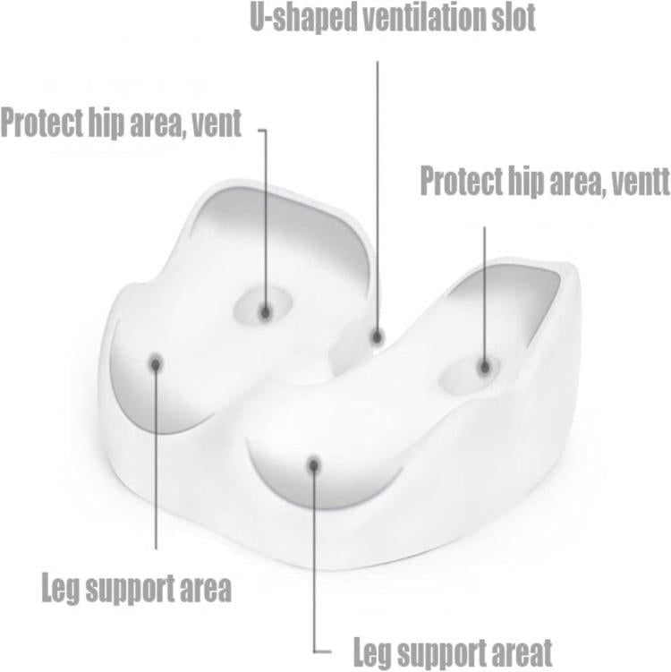 Thickened Hip Seat Cushion Memory Cotton Breathable Hemorrhoid Pad Office Sedentary Anti-slip Hip Mat