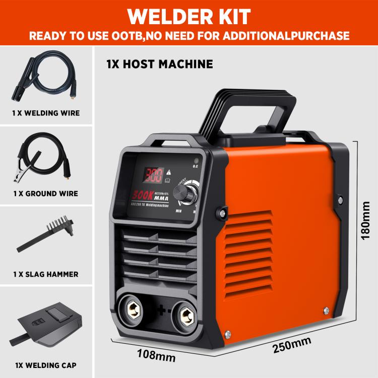 MMA300K 5 In 1 Home Mini Inverter DC Portable Welder, 220V EU Plug