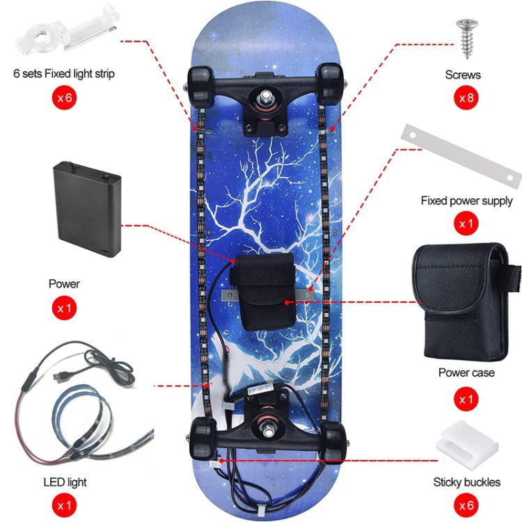Scooter Chassis RGB Ambient Lighting Strip With Battery Compartment