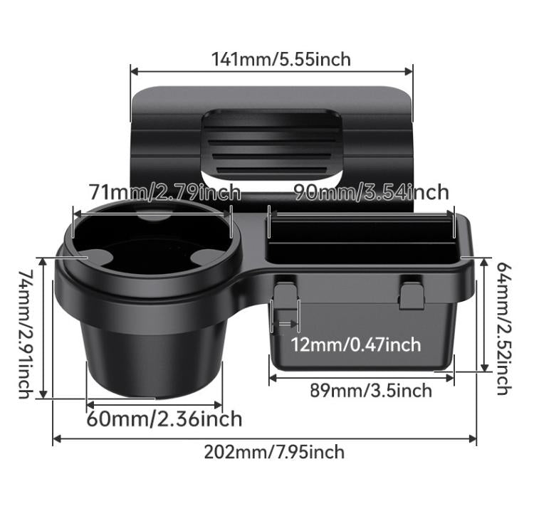 SHUNWEI Multifunctional Door Storage Cup Holder Mobile Phone Slot Storage Box