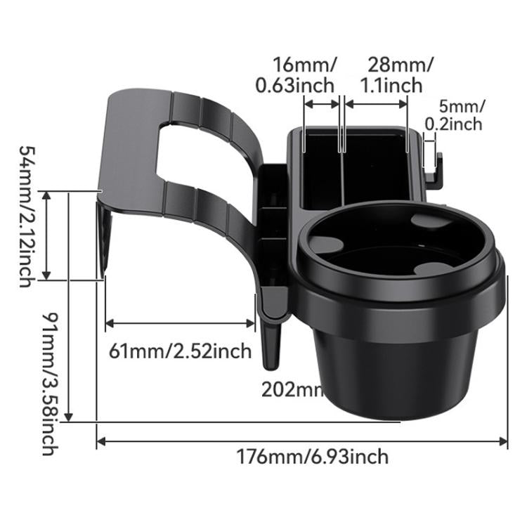 SHUNWEI Multifunctional Door Storage Cup Holder Mobile Phone Slot Storage Box