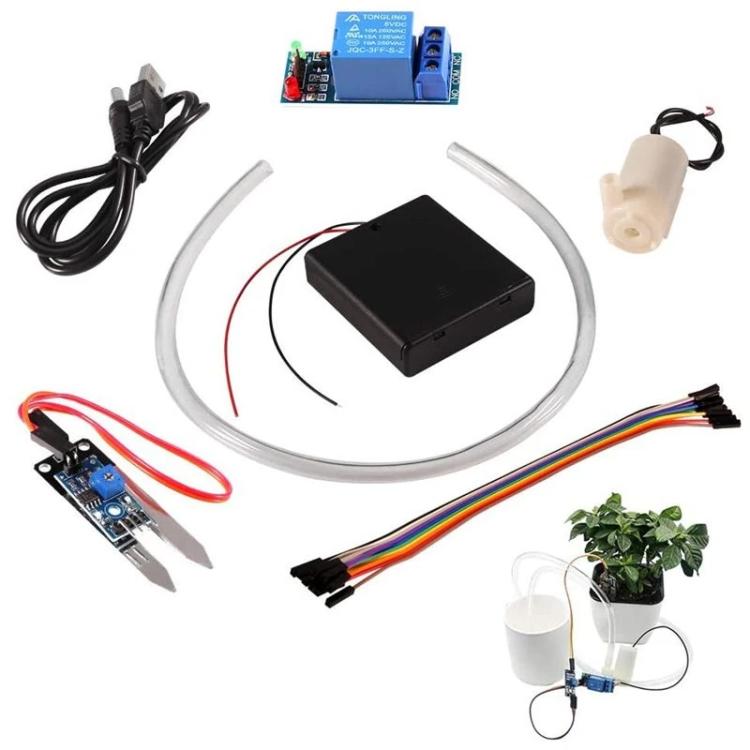 DIY Soil Moisture Detection Automatic Watering Pump Irrigation Kit