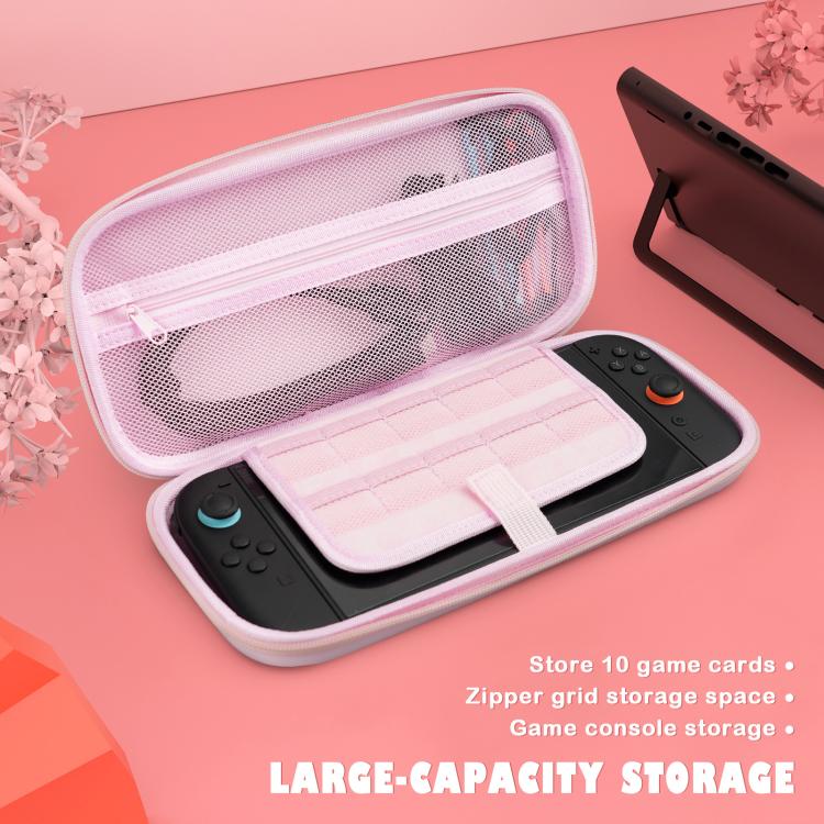 For Nintendo Switch 2 Sakura Print Crossbody Bag Portable Handheld Shoulder Carry Case