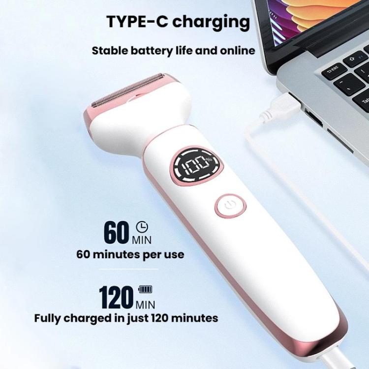 7 In 1 Rechargeable Digital Display Hair Removal Kit Underarm Intimate Area Shaver Unisex Full-Body Epilator