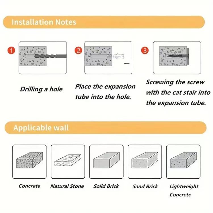 Wall Mounted Cat Climbing Frame Wooden Sisal Cat Jumping Platform Multi-Level Climbing Stairs