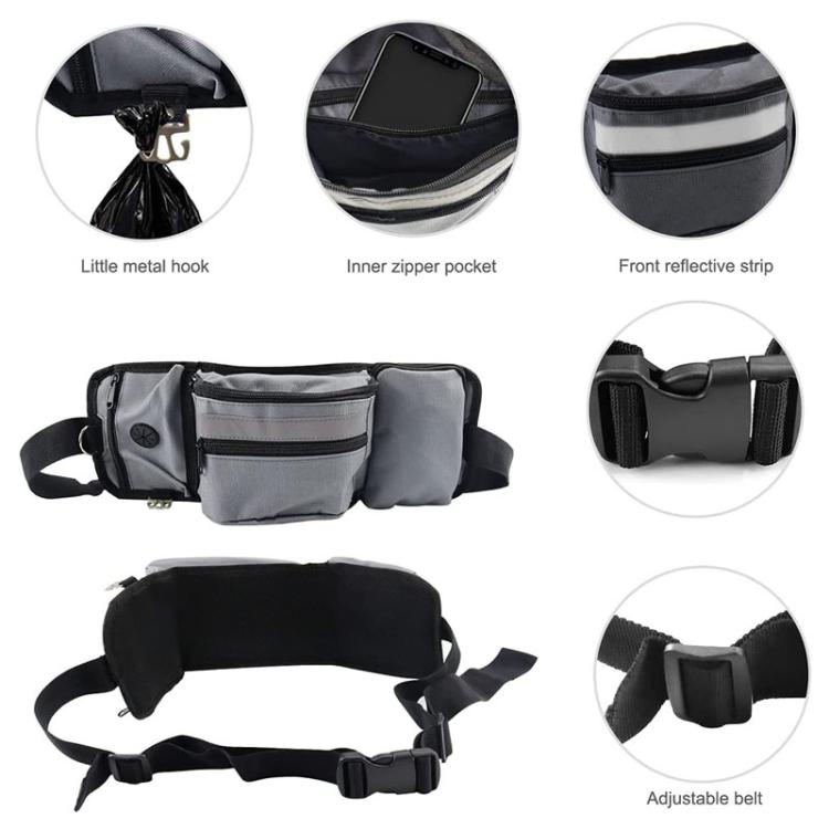 Pet Training Waist Pack Outdoor Fitness Dog Walking Bag