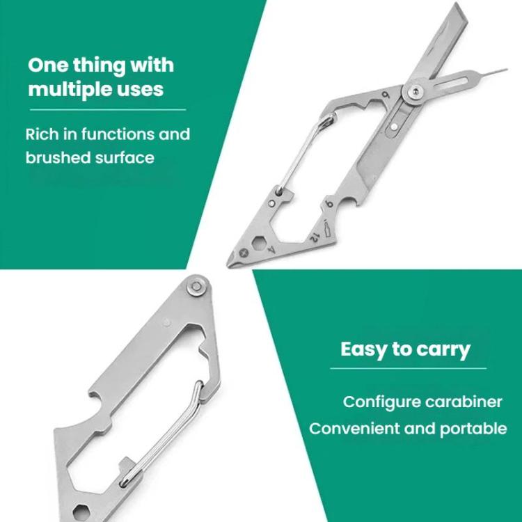 6 In 1 Cell Phone Card Removal Pin Keychain Tool Multi-functional Carrying Portable Wrench