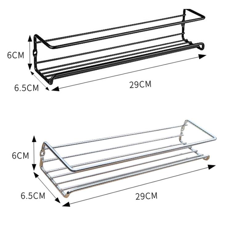 2pcs /Pack Wall Mounted Spice Rack Multi-Layer Seasoning Bottle Storage Holder
