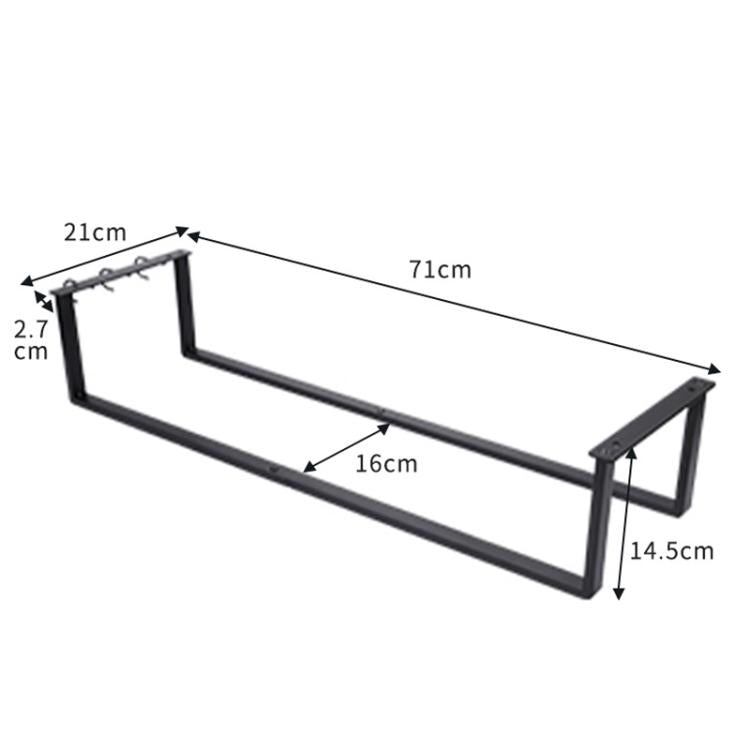 Wall-Mounted Bathroom Towel Rack Removable Space-Saving Guest Towels Shelf