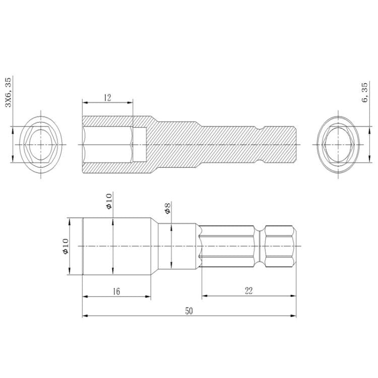 5pcs Multi-Purpose Bit Extension Bar Screwdriver Bit Accessories