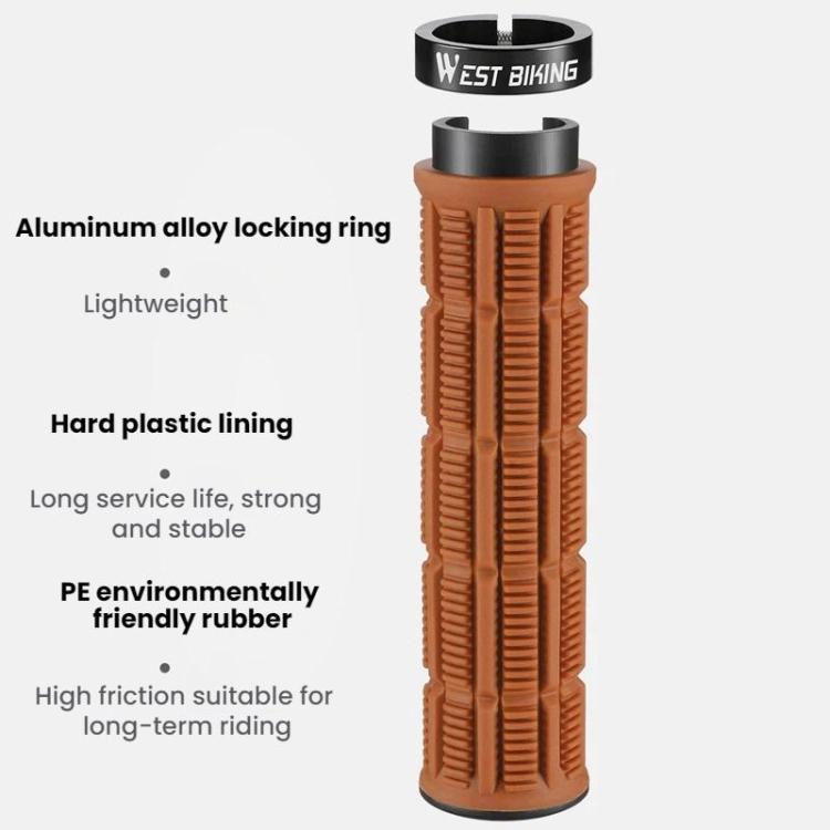 WEST BIKING Anti-Slip and Shock-Absorbing Bicycle Grips